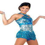 Turquoise Permormance Dance Costum