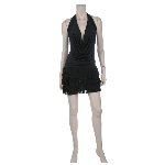 Sexy Little Black Halter Dress