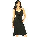 black tango halter dress