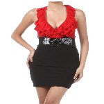 Two color dress