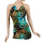 sparkle center dangle halter