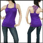 sparkle center dangle halter