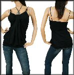 Wide band hem fashion top