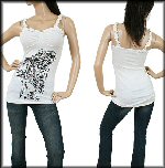 Halter top with hanky hem