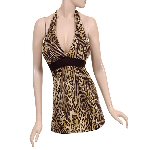 sparkle center dangle halter