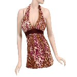 sparkle center dangle halter