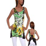 Wide band hem fashion top