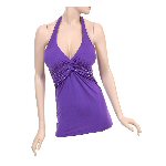 sparkle center dangle halter