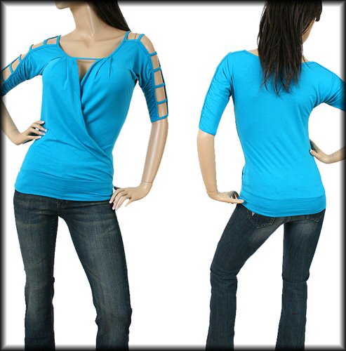 long sleeve v neck top