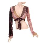 Bell Sleeve Crop Top