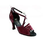 red sparkle shoes