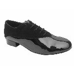 Black Nubuck and Patent mens shoes