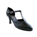 Black Leather open toe